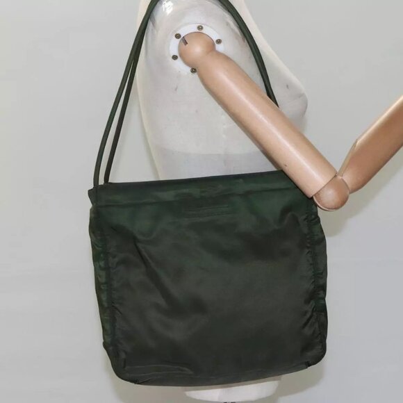 PRADA Tote Bag Nylon Green Auth - Picture 14 of 16